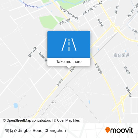 警备路Jingbei Road map