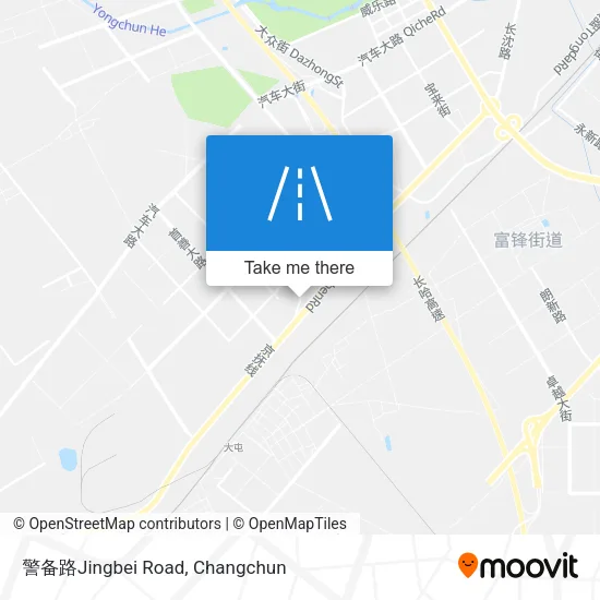 警备路Jingbei Road map