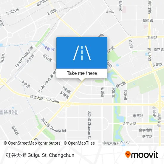 硅谷大街 Guigu St map