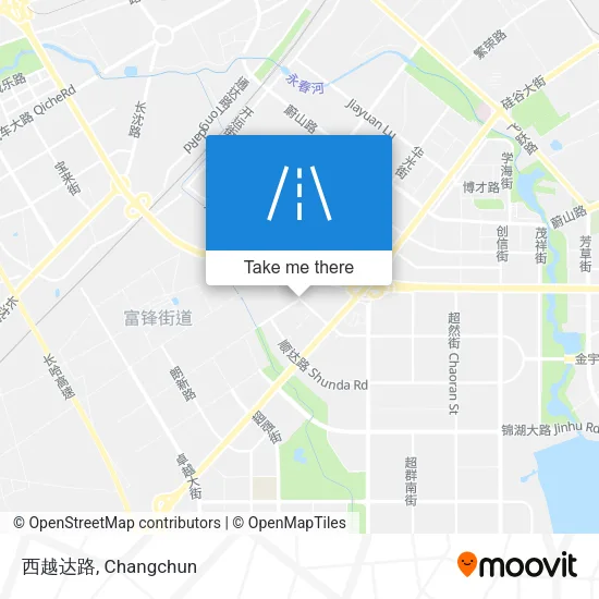 西越达路 map