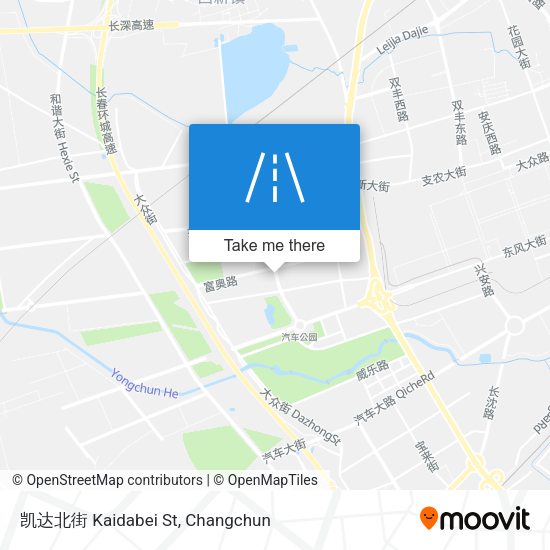 凯达北街 Kaidabei St map