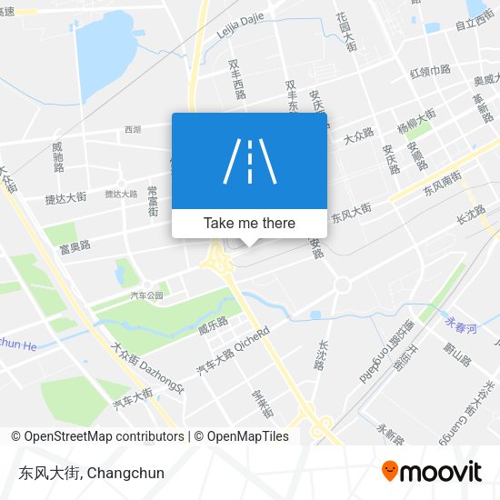 东风大街 map