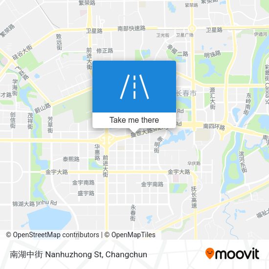 南湖中街 Nanhuzhong St map