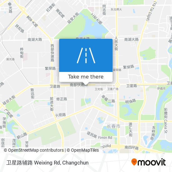 卫星路辅路 Weixing Rd map