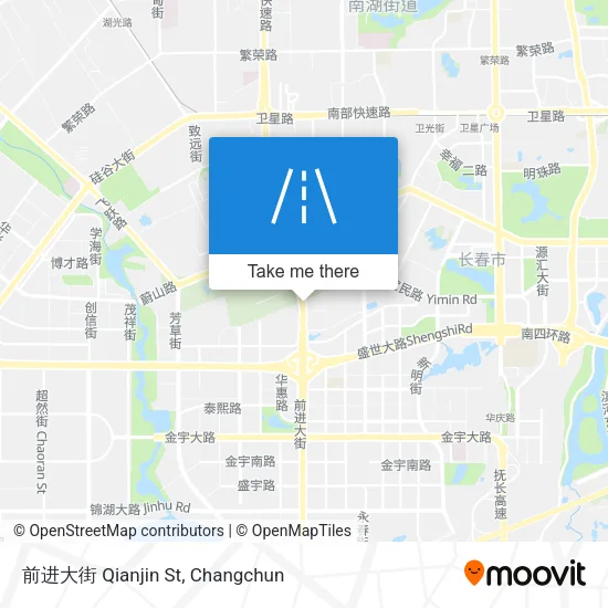 前进大街 Qianjin St map