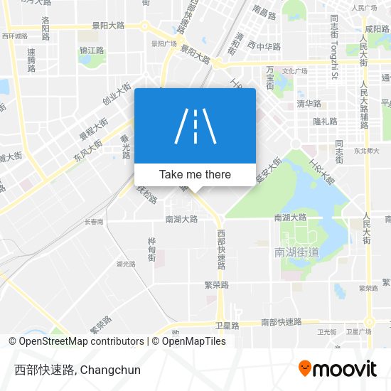西部快速路 map