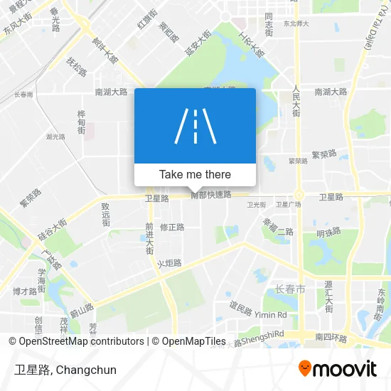 卫星路 map