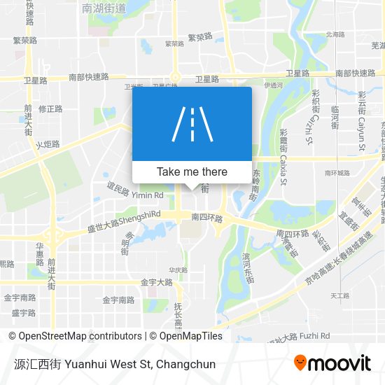源汇西街 Yuanhui West St map