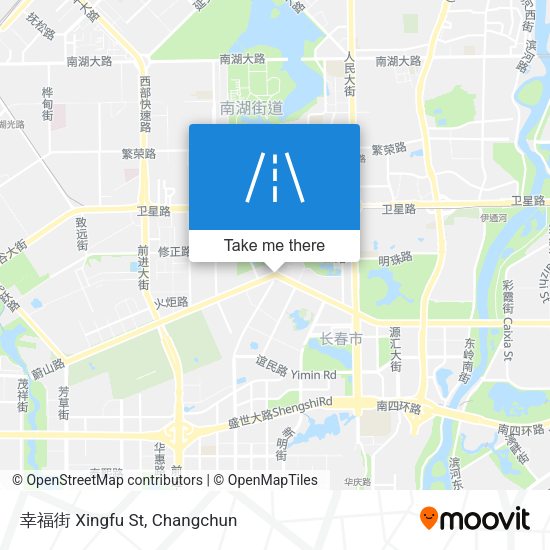 幸福街 Xingfu St map