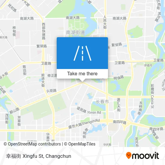 幸福街 Xingfu St map