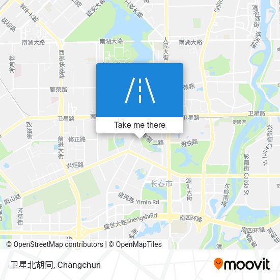 卫星北胡同 map