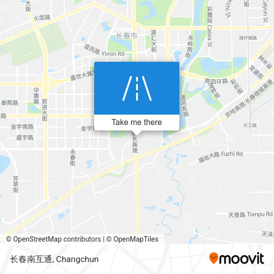 长春南互通 map