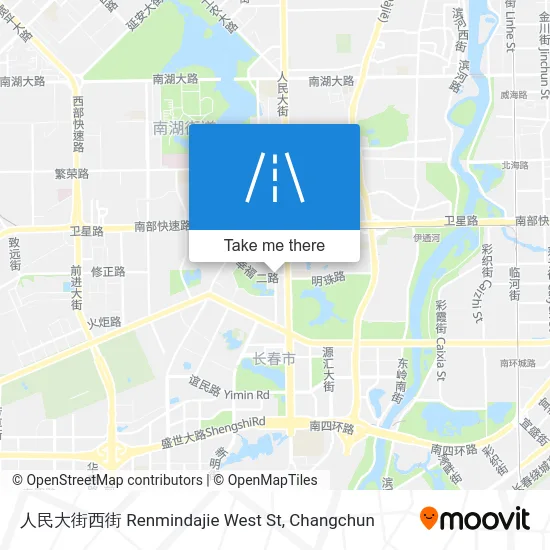 人民大街西街 Renmindajie West St map