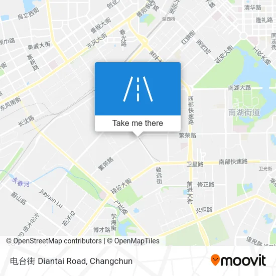 电台街 Diantai Road map