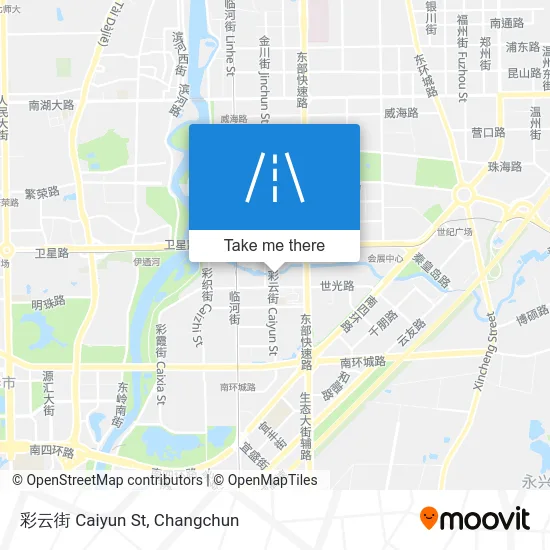 彩云街 Caiyun St map