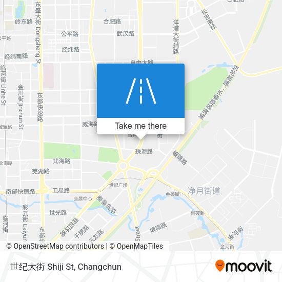 世纪大街 Shiji St map