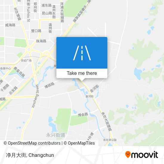 净月大街 map
