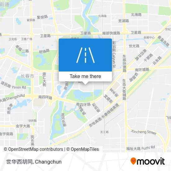 世华西胡同 map