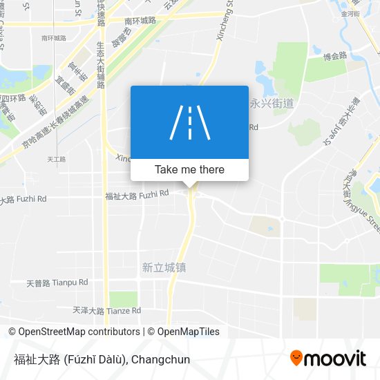 福祉大路 (Fúzhǐ Dàlù) map