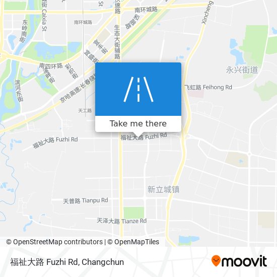福祉大路 Fuzhi Rd map