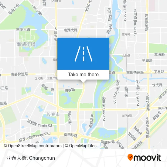 亚泰大街 map