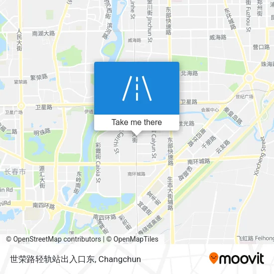 世荣路轻轨站出入口东 map