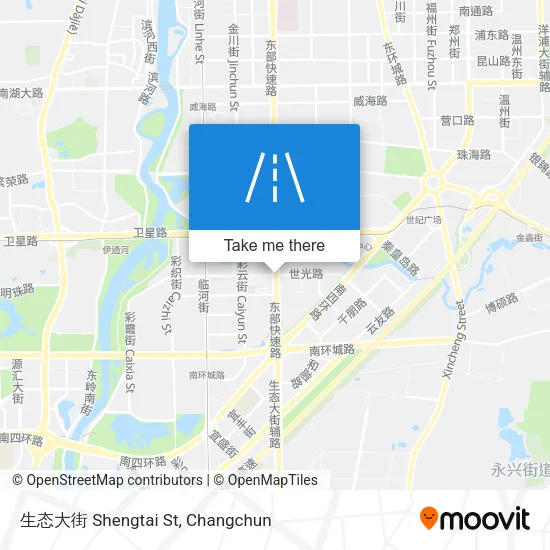 生态大街 Shengtai St map