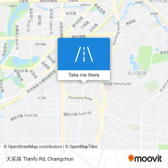天富路 Tianfu Rd map