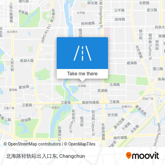 北海路轻轨站出入口东 map