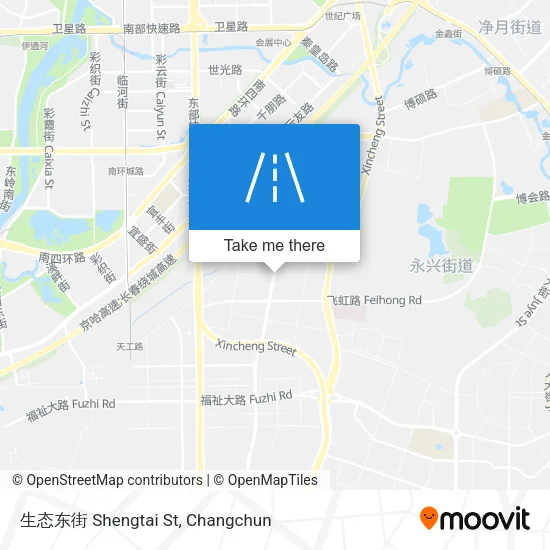 生态东街 Shengtai St map