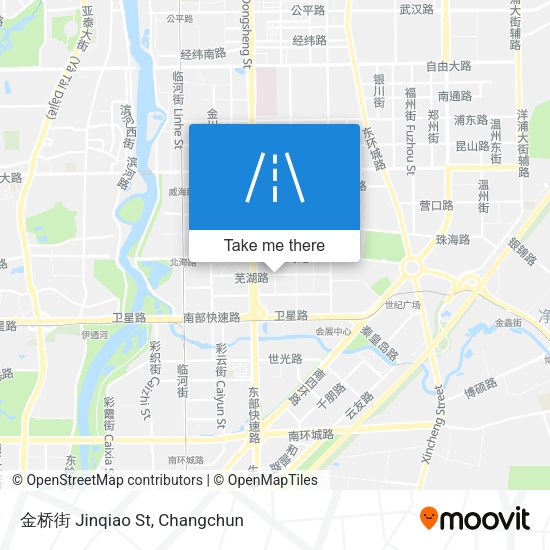 金桥街 Jinqiao St map