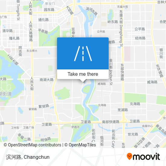 滨河路 map