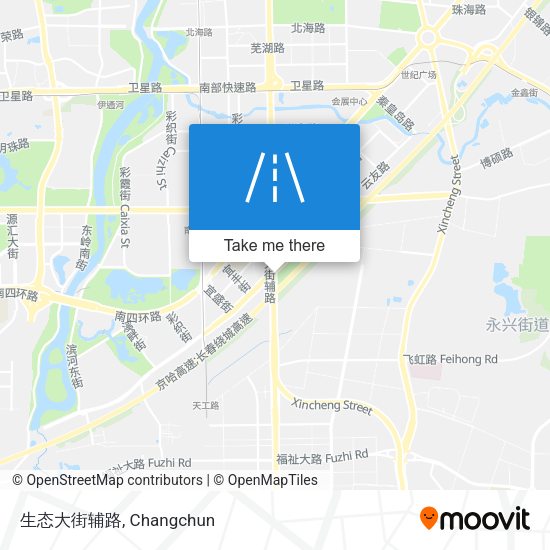生态大街辅路 map