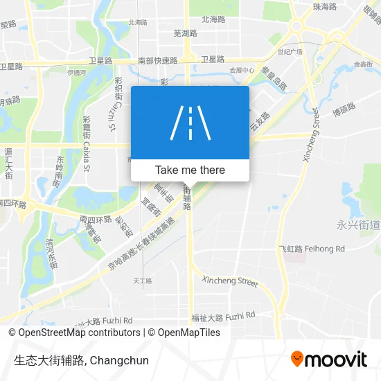 生态大街辅路 map