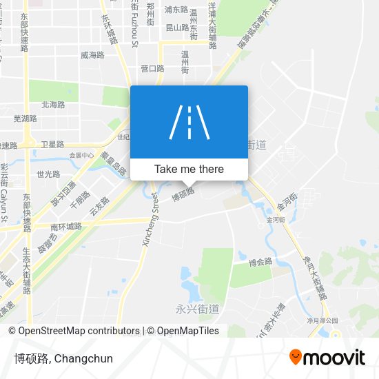 博硕路 map