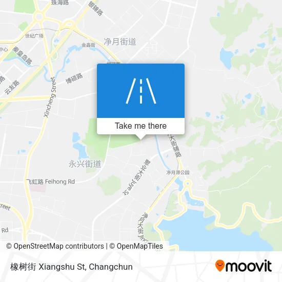 橡树街 Xiangshu St map
