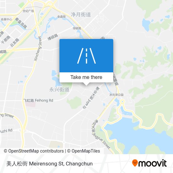 美人松街 Meirensong St map