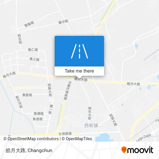 皓月大路 map