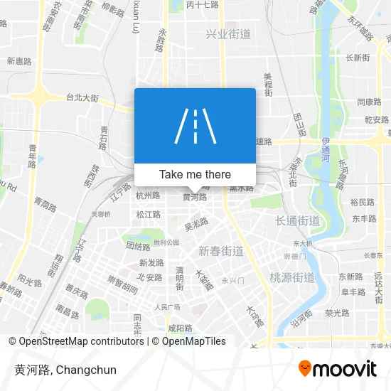 黄河路 map