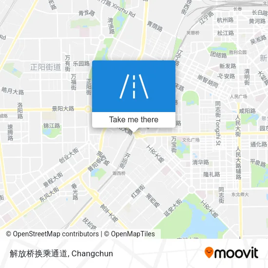 解放桥换乘通道 map