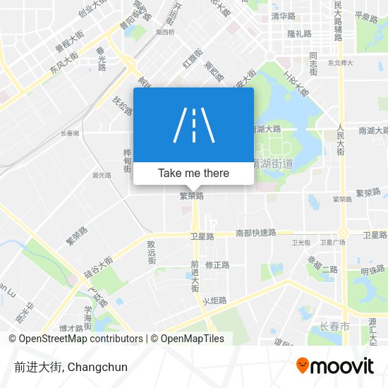 前进大街 map