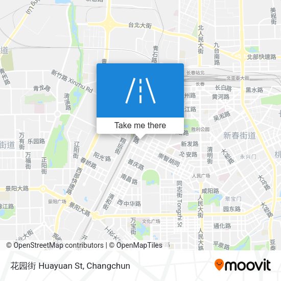 花园街 Huayuan St map