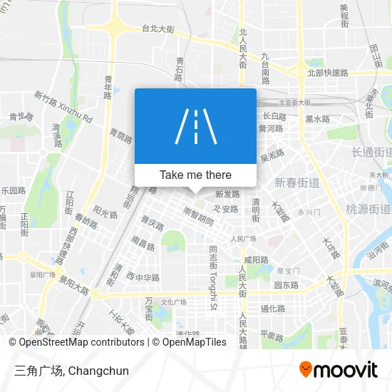 三角广场 map