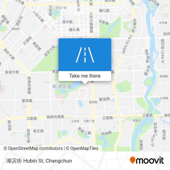 湖滨街 Hubin St map
