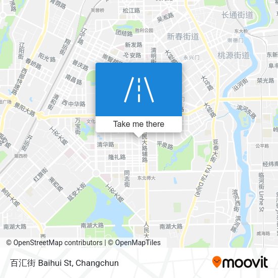百汇街 Baihui St map