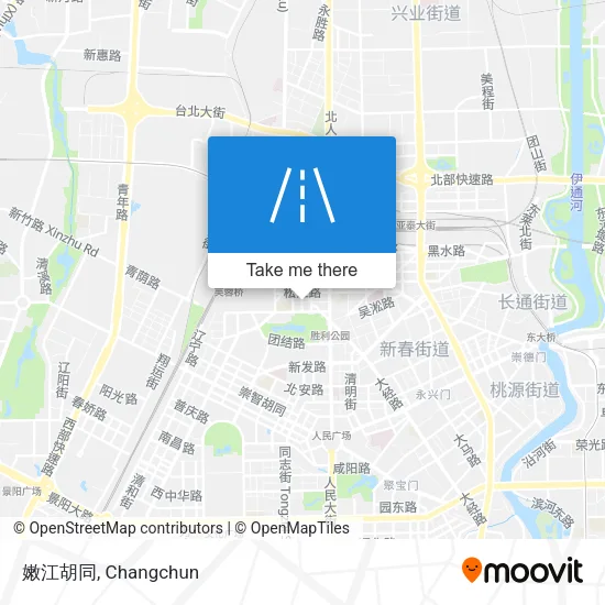 嫩江胡同 map
