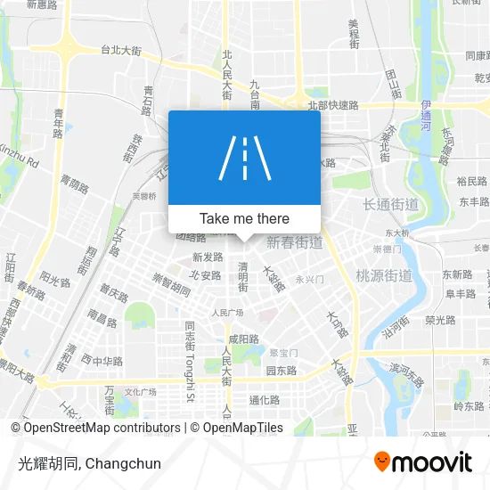 光耀胡同 map