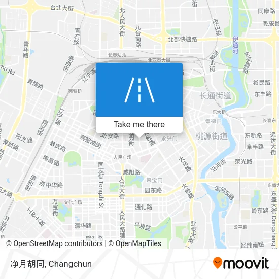 净月胡同 map