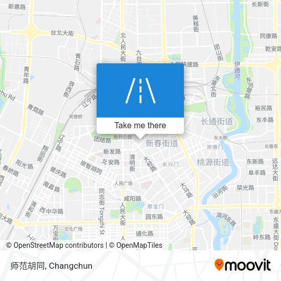 师范胡同 map