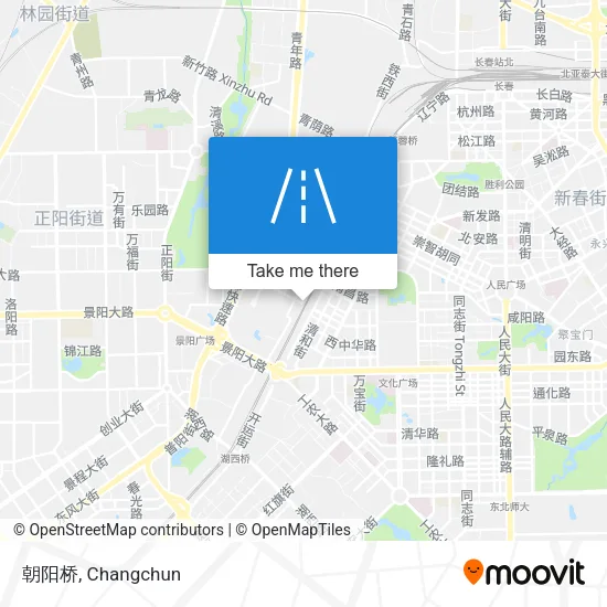 朝阳桥 map